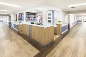 The nurses station at Sunnyvale Post Acute