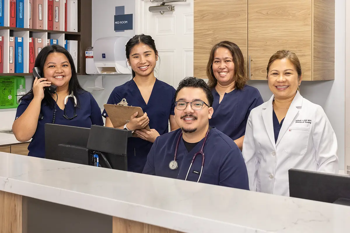A group of employees at Sunnyvale Post Acute